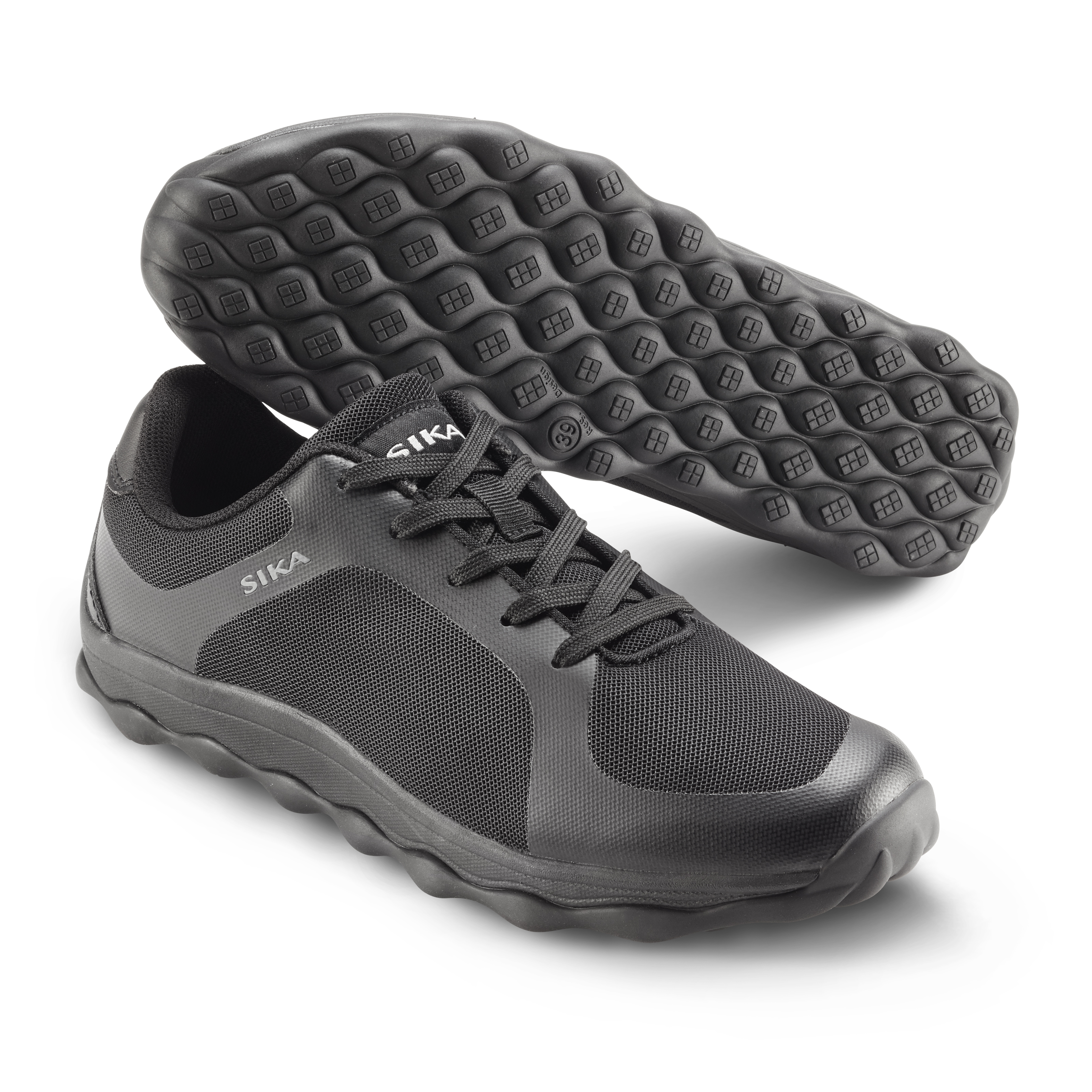 black smart work shoes