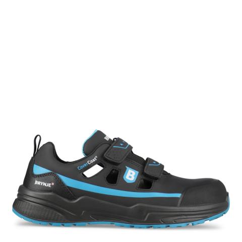 BRYNJE 303 Blue Power safety sandal. Velcro® closure