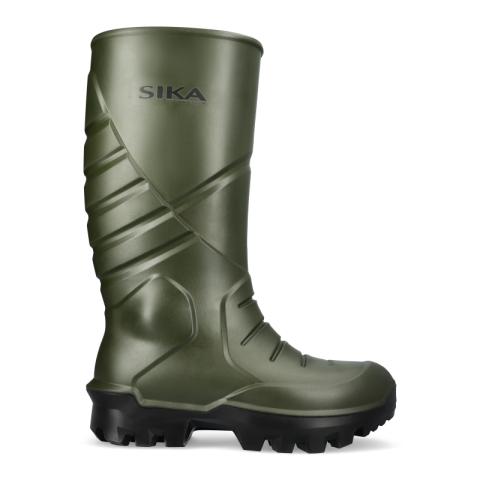 SIKA 90605 Thermo Green PU Safety safety rubber boot with thermal lining.